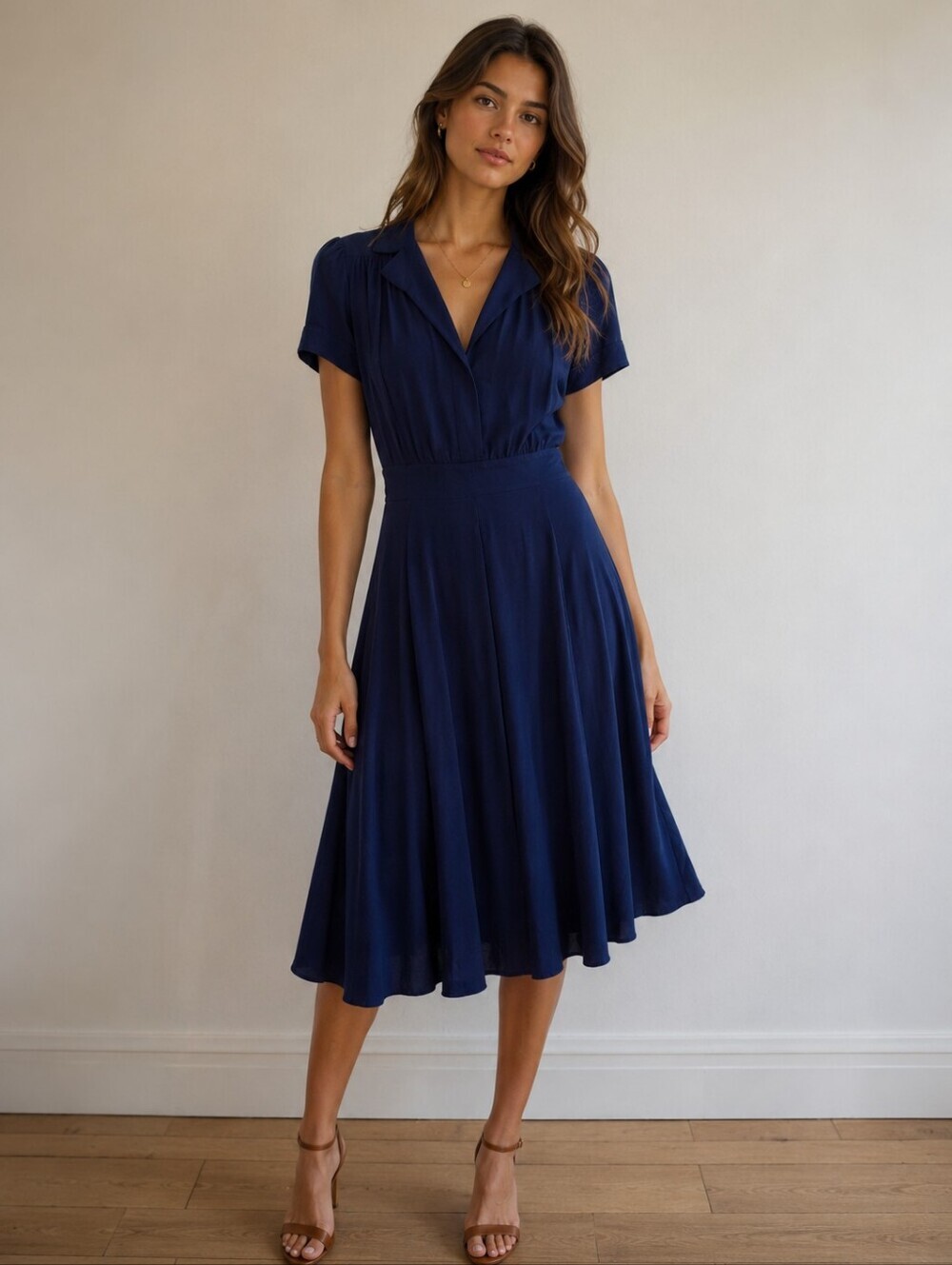 p.k. tseng blue silk Vintage Dress Size 12